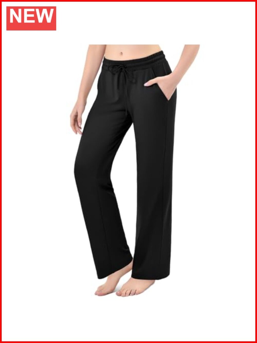 Women's Wide Leg Straight Leg Sweatpants Joggers with Pockets